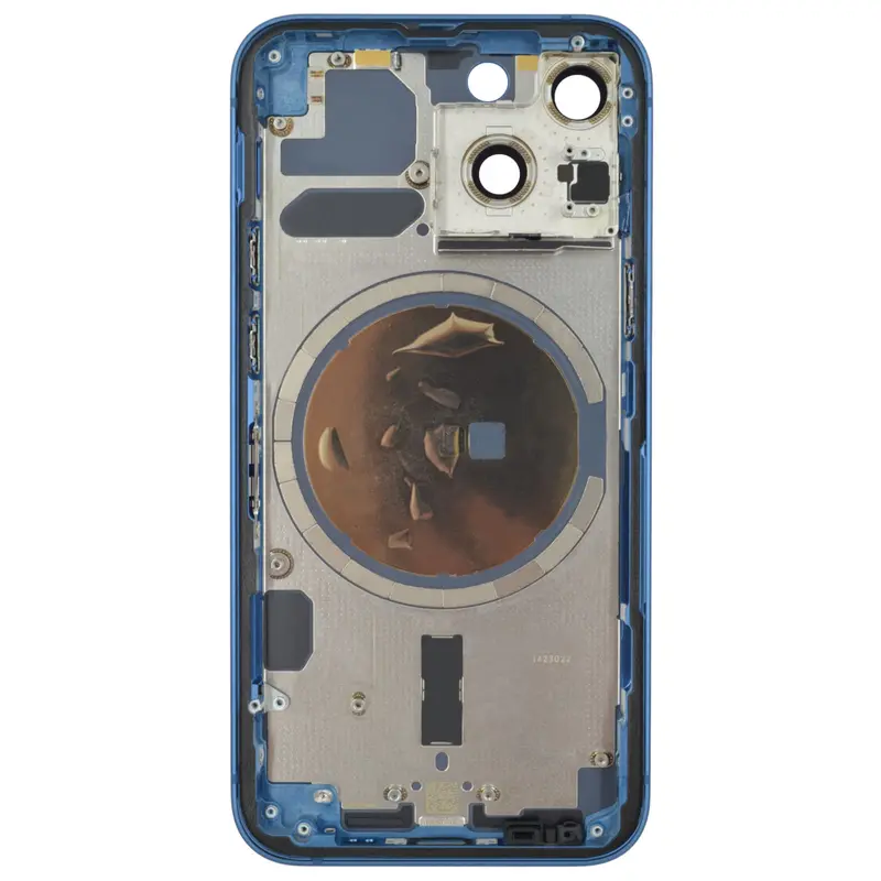 Gehäuse kompatibel für iPhone 13 mini Blau "PULLED" EMPTY EU