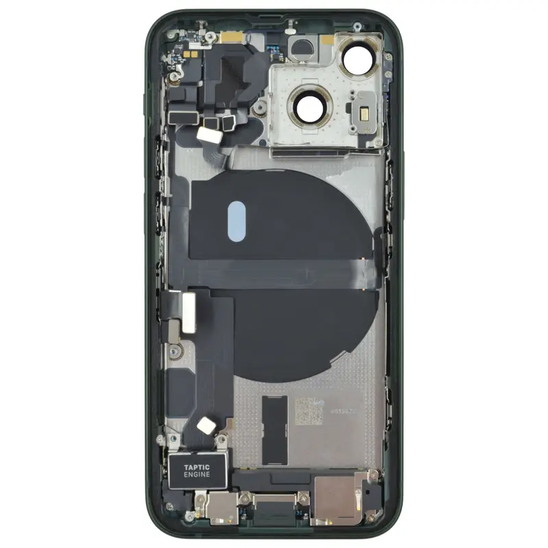 Gehäuse kompatibel für iPhone 13 mini Grün bestückt "PULLED" US