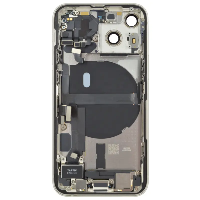 Gehäuse kompatibel für iPhone 13 mini Polarstern (weiß) bestückt "PULLED" EU