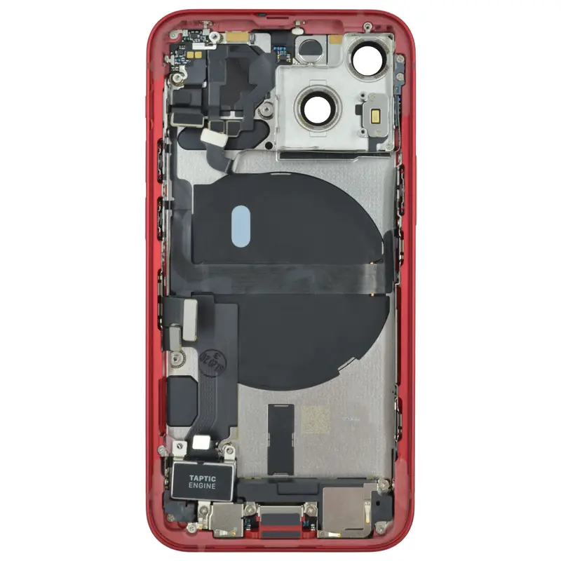 Gehäuse kompatibel für iPhone 13 mini Rot bestückt "PULLED" US