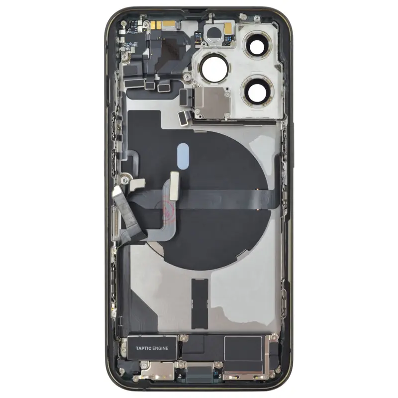 Gehäuse kompatibel für iPhone 13 Pro Alpingrün bestückt "PULLED" US