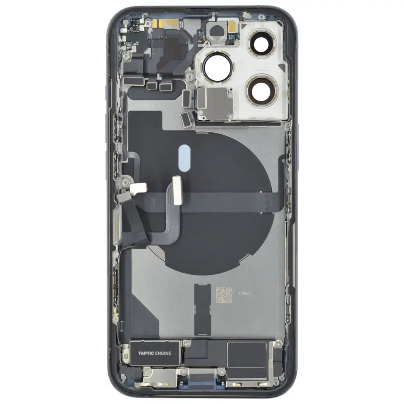 Gehäuse kompatibel für iPhone 13 Pro Blau bestückt "PULLED" US