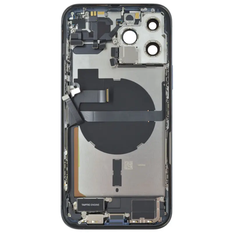 Gehäuse kompatibel für iPhone 13 Pro Max Blau bestückt "PULLED" EU