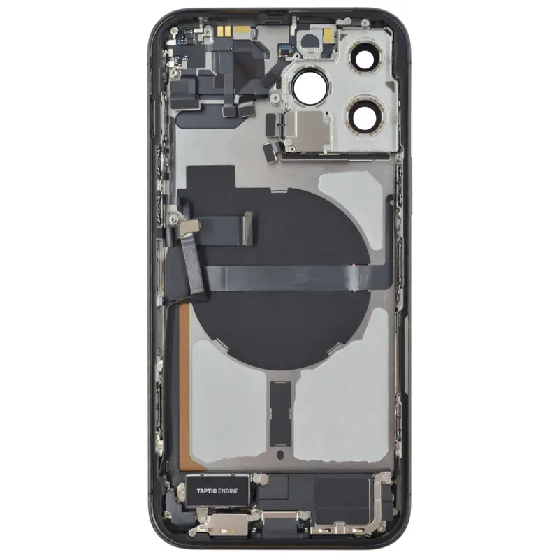 Gehäuse kompatibel für iPhone 13 Pro Max Graphit bestückt "PULLED" US