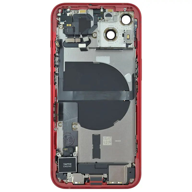 Gehäuse kompatibel für iPhone 13 Rot bestückt "PULLED" US