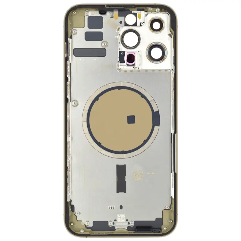 Gehäuse kompatibel für iPhone 14 Pro Max Gold "PULLED" EMPTY EU