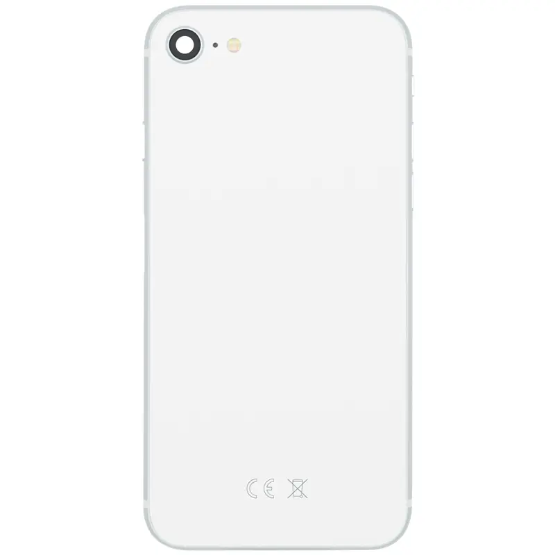 Gehäuse kompatibel für iPhone SE 2020 weiß bestückt "PULLED" EU
