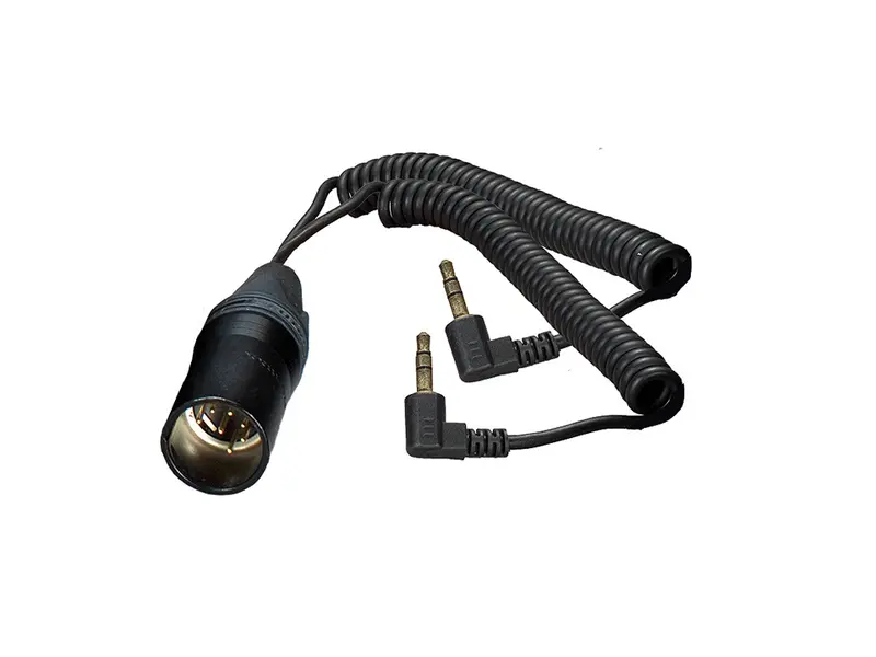 HBYA7-MP - Hinterbandspiralkabelpeitsche - 2x 3.5mm TRS