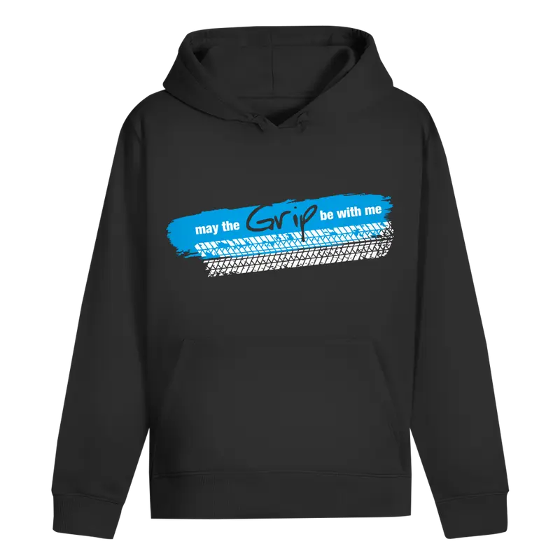 Hoodie Grip Englisch Blau