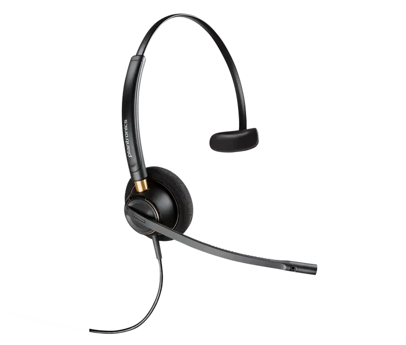 HP Poly EncorePro 510 Monaurales Headset + Quick Disconnect Schwarz