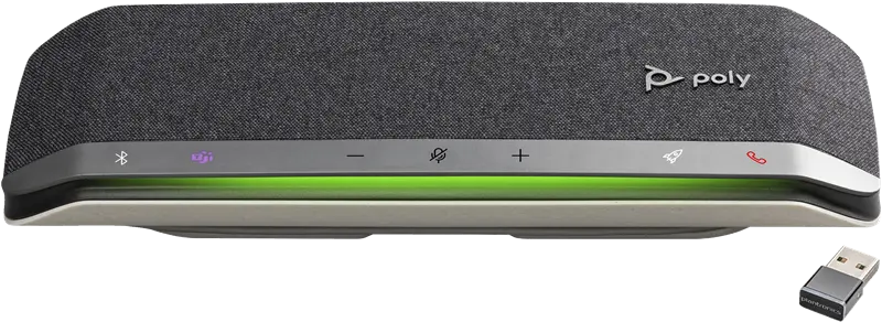 HP Poly Sync 40+ Freisprecheinrichtung-Bluetooth -kabellos, kabelgebunden-USB-A, USB-C Schwarz / Silber