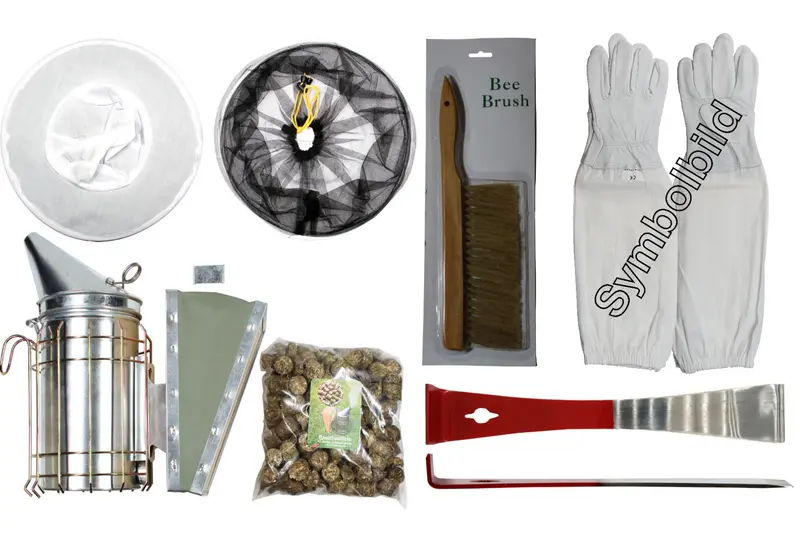 Imker Starter Set 5-teilig Imkerhut Imkerwerkzeug Imkerhandschuhe Größe S