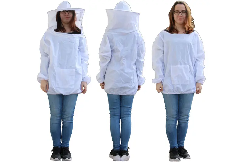 Imkerjacke mit abnehmbaren Schleier in Universalgröße
