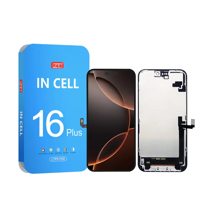 Incell FHD COF 1080P Displayeinheit kompatibel für Iphone 16 Plus