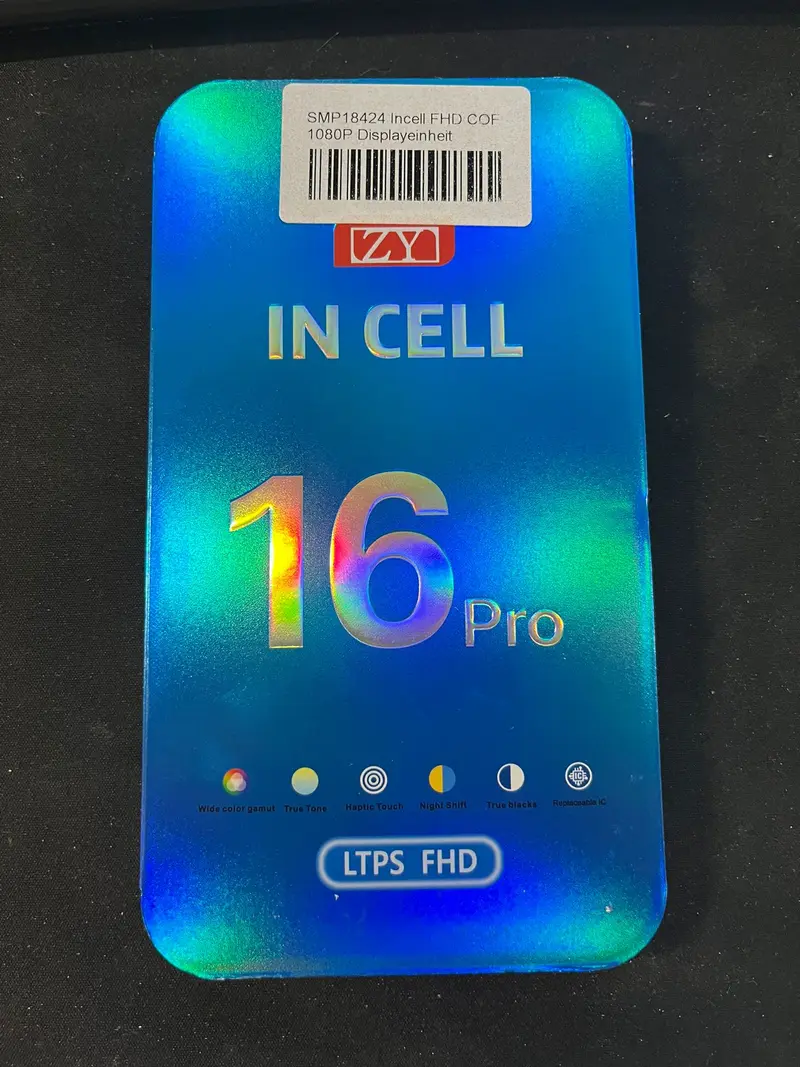 Incell FHD COF 1080P Displayeinheit kompatibel für Iphone 16 Pro