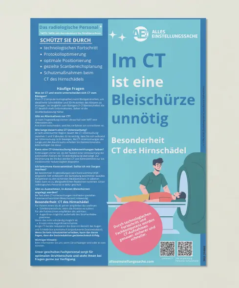 Info Poster für Patienten - Aufklärung Poster - CT - Patienteninformation