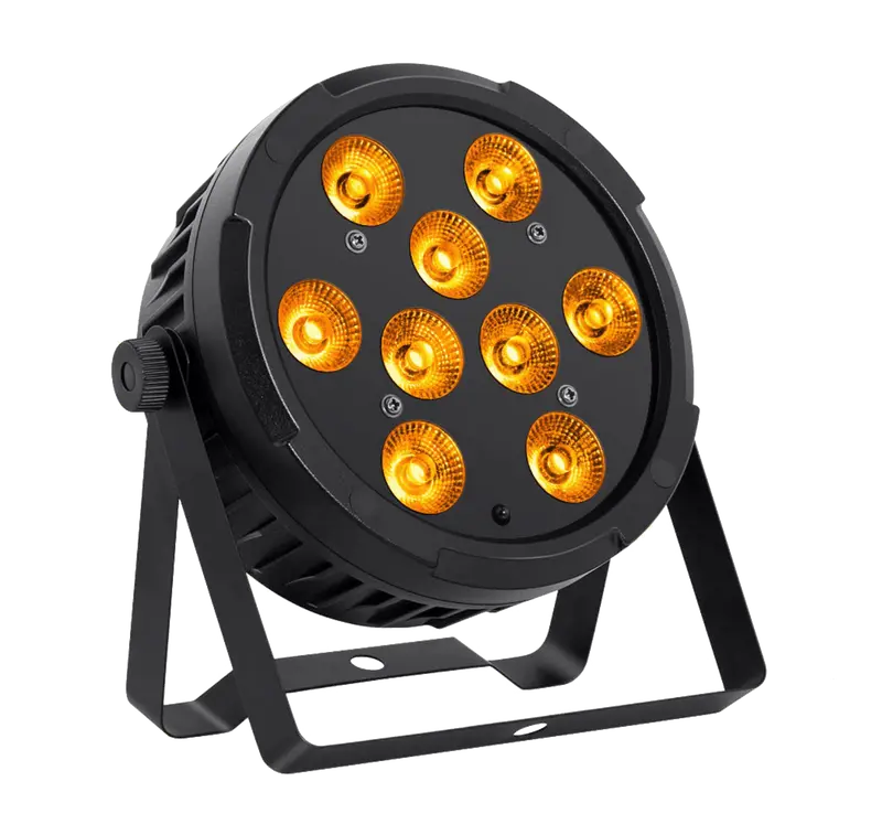 Involight SlimPAR9HEX | LED Scheinwerfer mit 9x 12W 6in1 RGBWA/UV LEDs, 45°, DMX, IR, 6200 Lux @ 1m