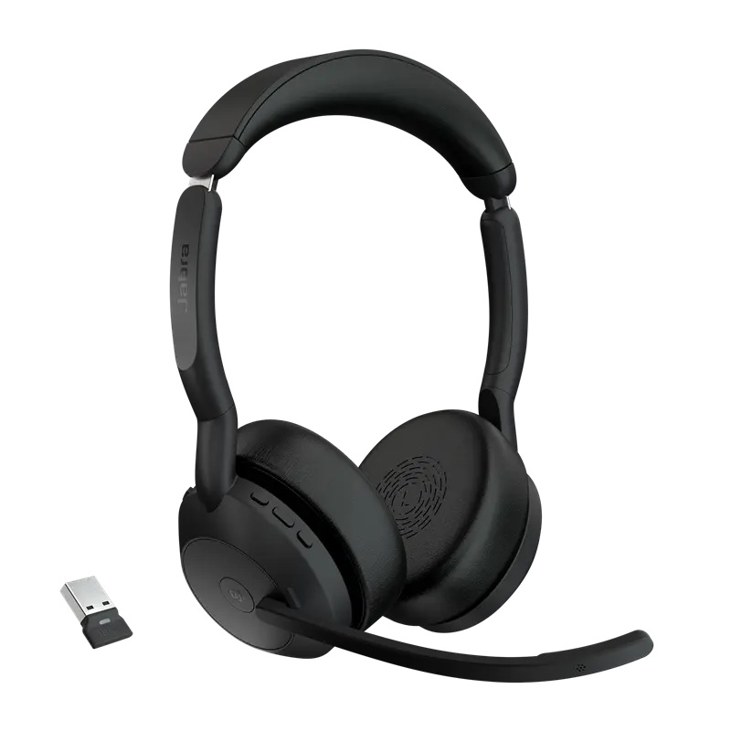 Jabra Evolve2 55 MS Stereo USB-A Headset Schwarz