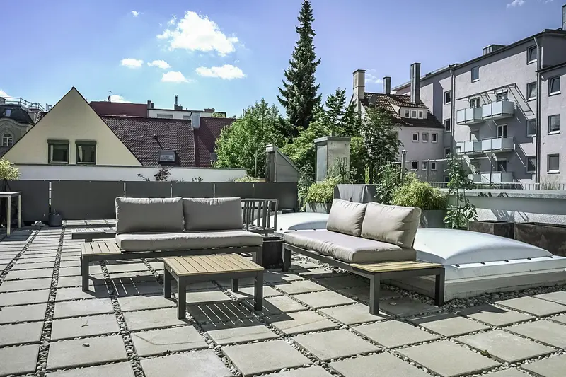 Keene - Dachterrasse
