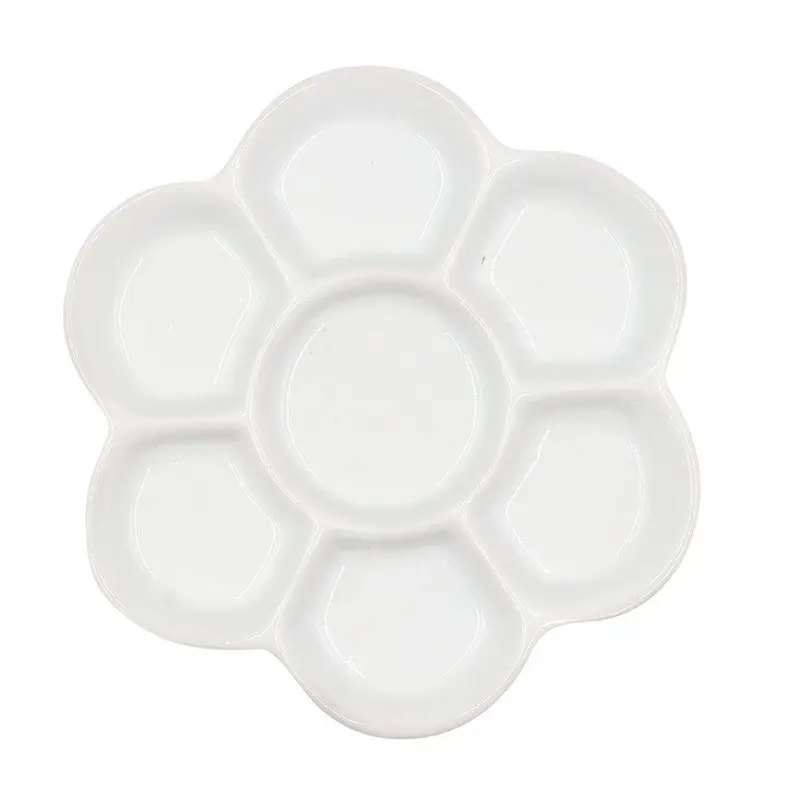 Keramik Mischpalette Blumenform