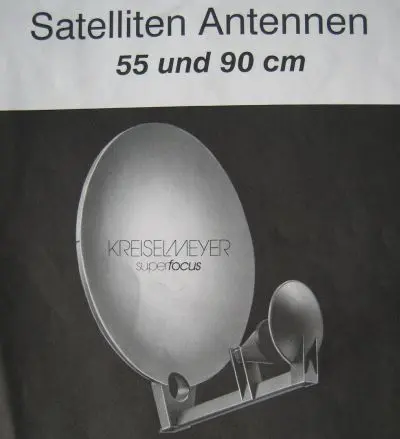 Kreiselmeyer Adapter mit Quad / oder Quattro LNB für Super Focus 90