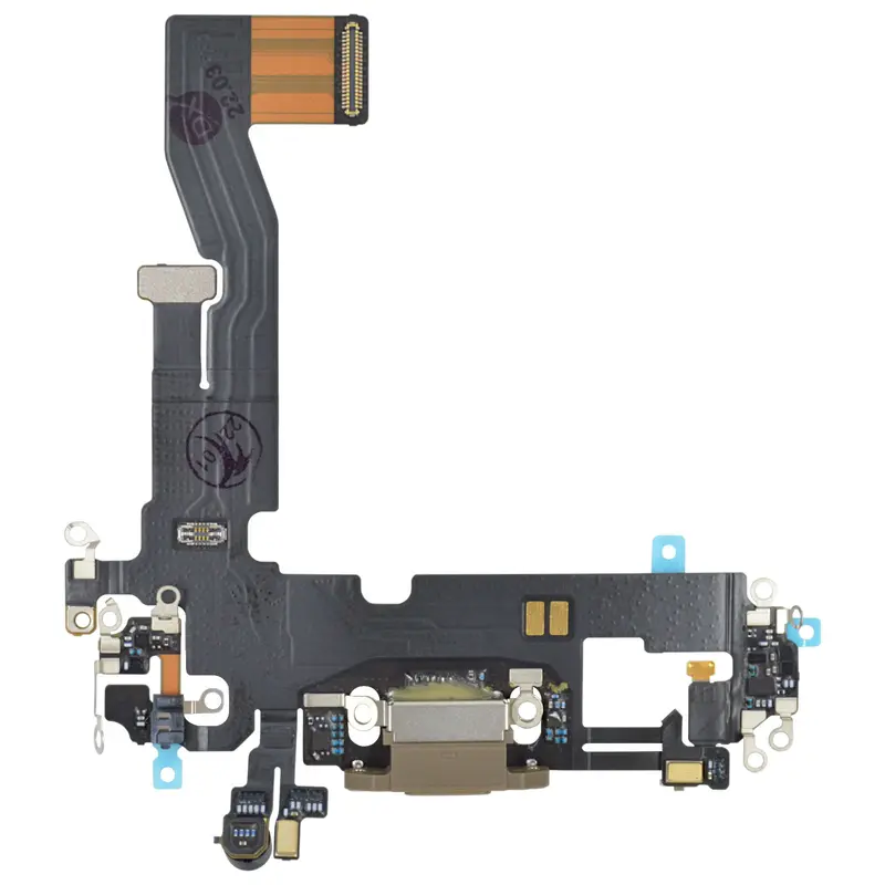 Ladebuchse Chargeflex Dockconnector gold kompatibel für iPhone 12 Pro
