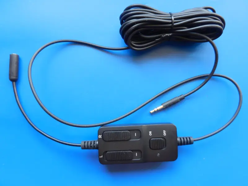 Lautstärkeregler für Kopfhörer mit getrennter Lautstärkeregelung mit 5m Kabel von Vivanco NEU