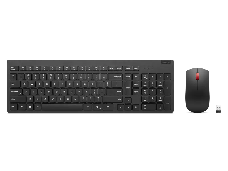 Lenovo Essential Wireless Tastatur & Maus Combo Gen 2 AI Schwarz