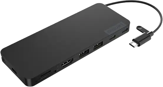 Lenovo USB-C-Reisedock flach Schwarz
