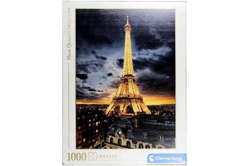 Leuchtender Eiffelturm bei Sonnenuntergang Clementoni Puzzle 1000 Teile 50x69 cm 39514