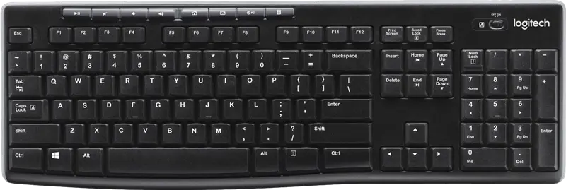 Logitech K270 Kabellose Tastatur Schwarz