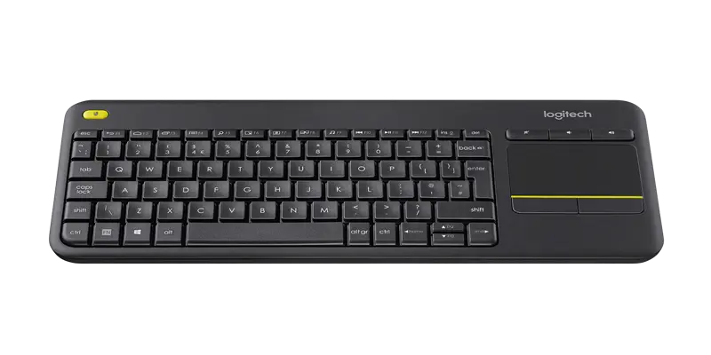 Logitech K400 Plus kabellose Touch-Tastatur auch für Fernseher Schwarz