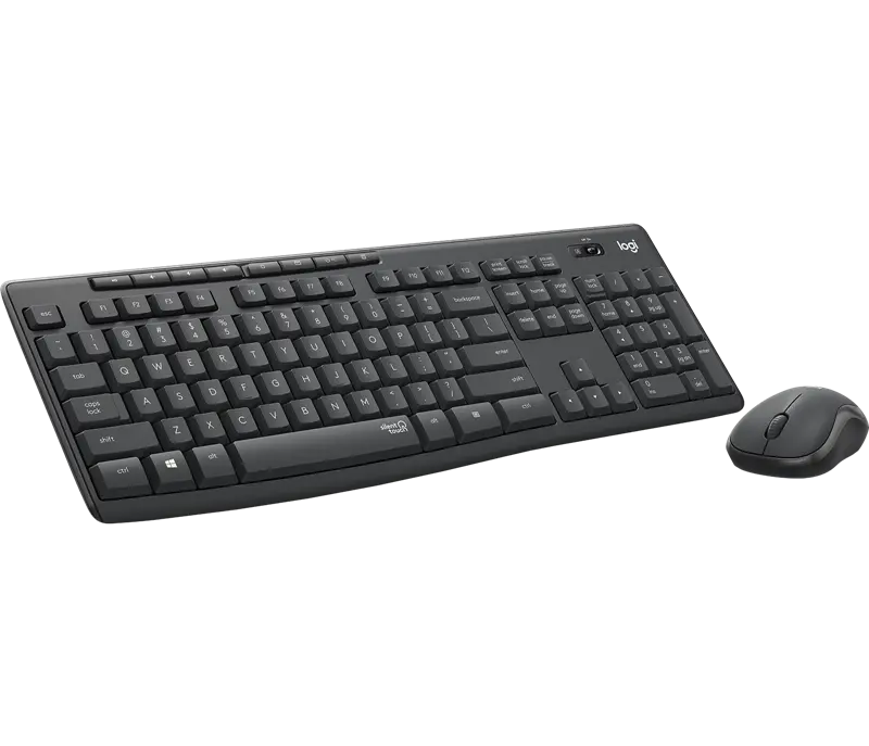 Logitech MK295 Silent kabelloses Tastatur-Maus-Set graphite