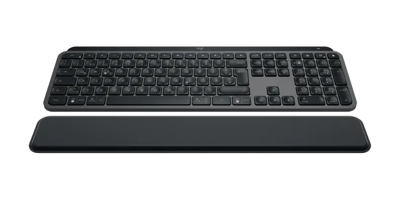 Logitech MX Keys S Wireless Tastatur mit Handgelenkauflage graphite