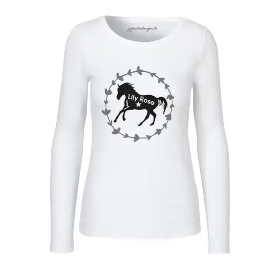 Longsleeve, personalisiert mit Namen