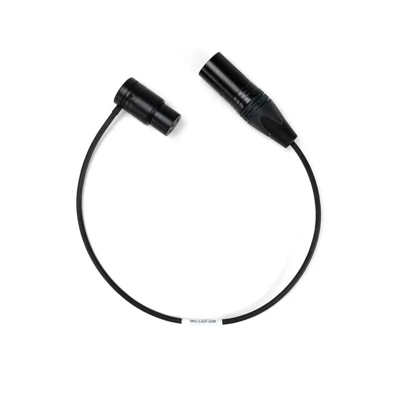 Low Profile XLR-3F (Mono) auf XLR-5M (Stereo) - Perivox® Adapter Kabel (MK0.3-X3F-X5M)