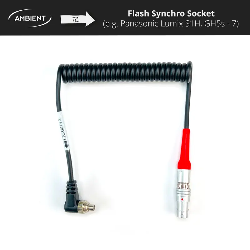 LTC-OUT-FS - Timecodekabel PushPull-5-Pol (Lemo-kompatibel) auf Flash Synchro