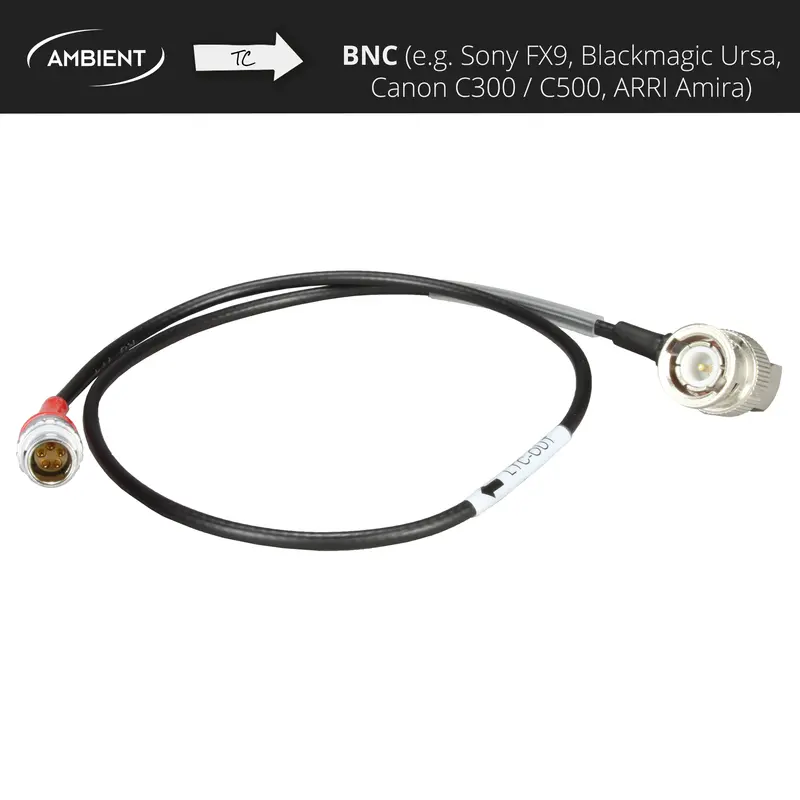 LTC-OUT - Timecodekabel PushPull-5-Pol (Lemo-kompatibel) auf BNC