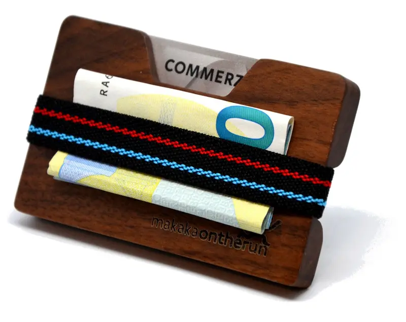 MakakaOnTheRun® Wood Slim Wallet | Jedes Stück ein Unikat