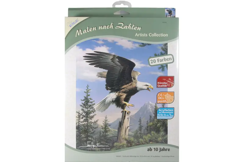 Mammut Malen nach Zahlen "Adler" 23x30 cm – Artists Collection ab 10 Jahre