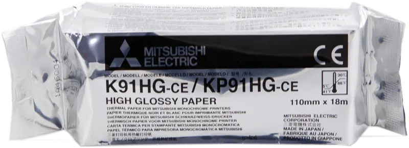 Mitsubishi Thermopapierrolle KP91HG-CE Weiss