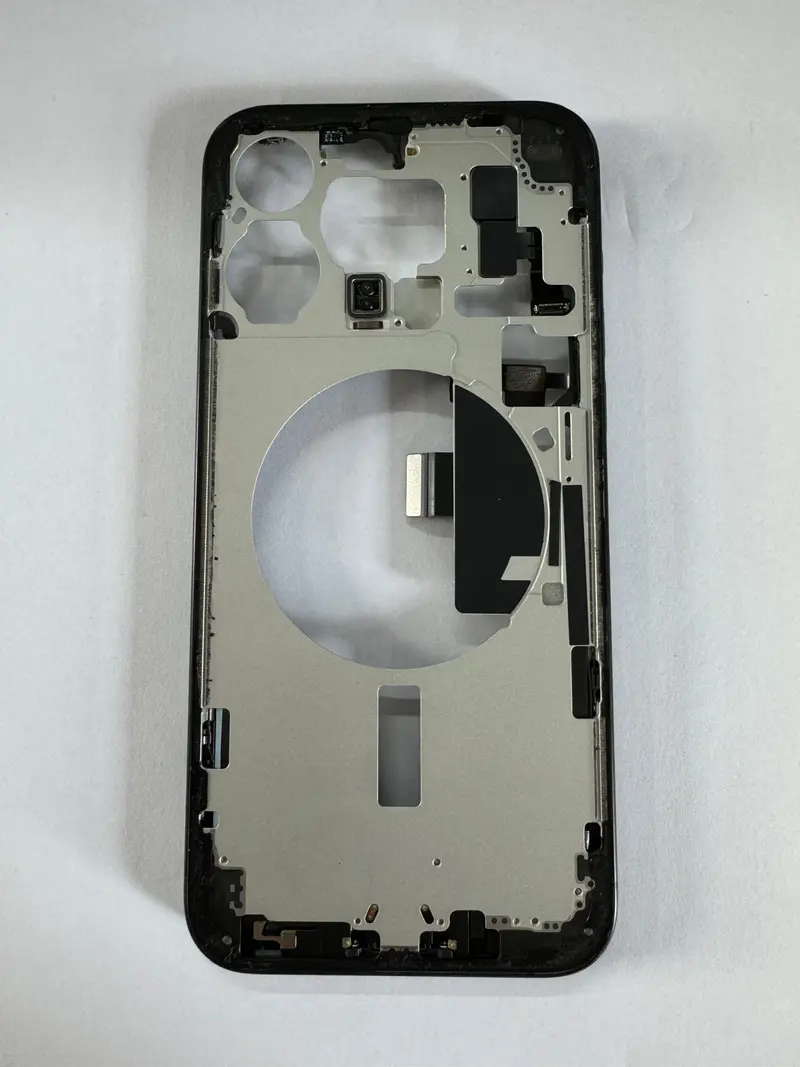 Mittelrahmen kompatibel für iPhone 15 Pro Max Titan Natur "PULLED" EU