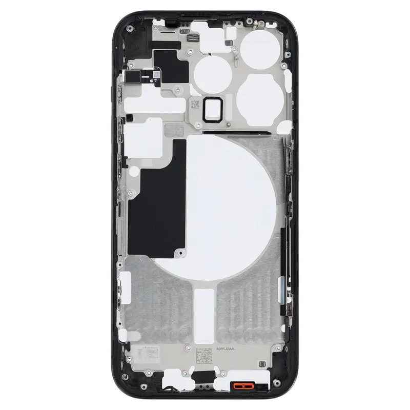 Mittelrahmen kompatibel für iPhone 15 Pro Titan Schwarz "PULLED" EU