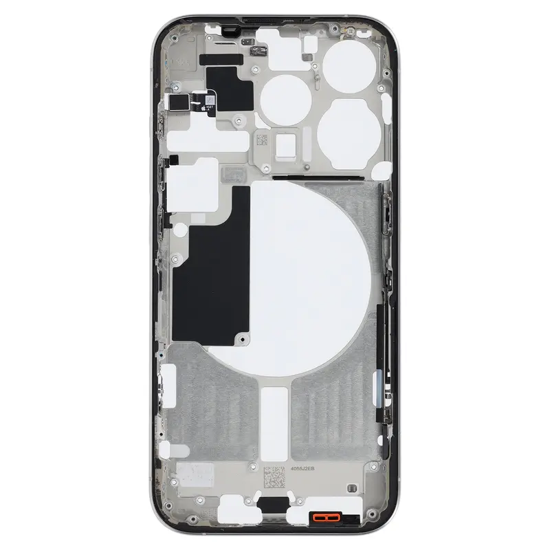 Mittelrahmen kompatibel für iPhone 15 Pro Titan Silber "PULLED" EU