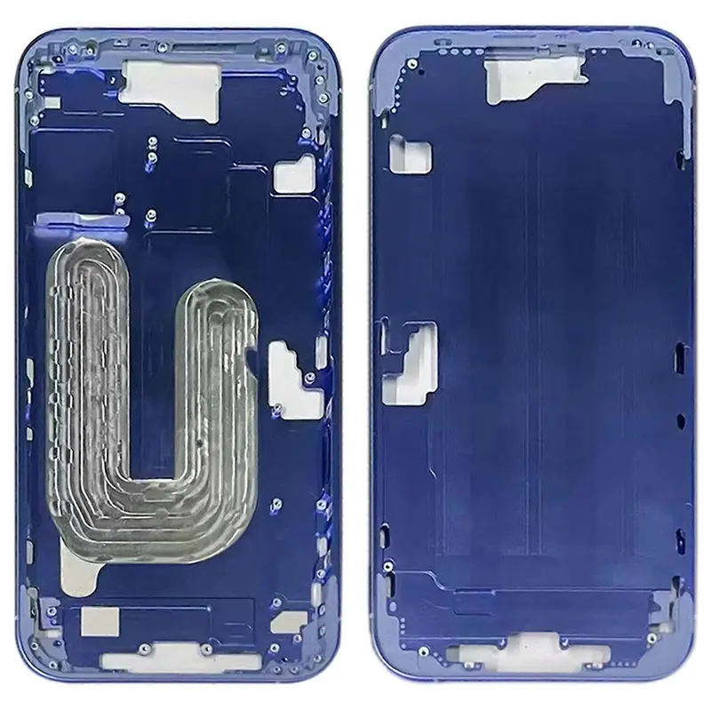 Mittelrahmen kompatibel für iPhone 16 Blau "PULLED" EU