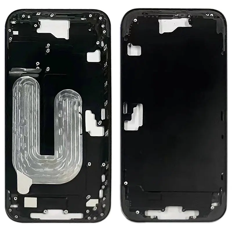 Mittelrahmen kompatibel für iPhone 16 Schwarz "PULLED" EU