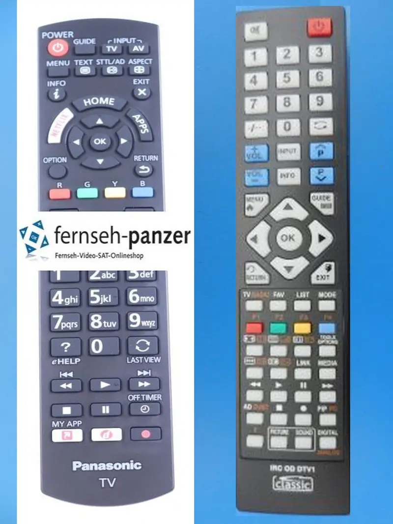 N2QAYB001190 Panasonic LCD Ersatz Fernbedienung