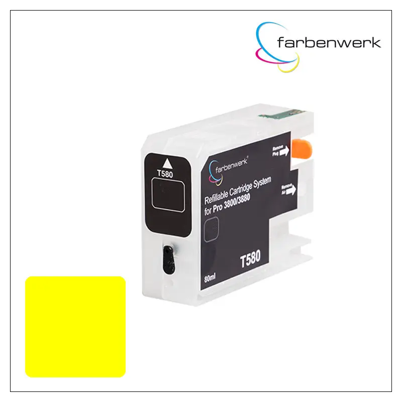 Nachfüllpatrone mit Autoreset Chip Pro 3880 T5804 Yellow