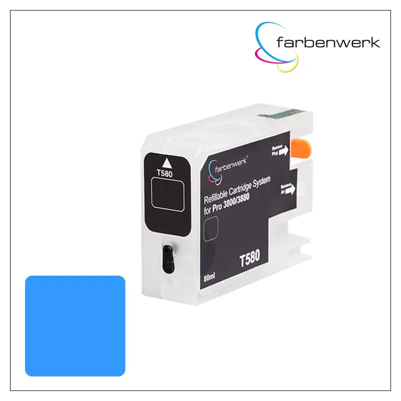 Nachfüllpatrone mit Autoreset Chip Pro 3880 T5805 Light-Cyan