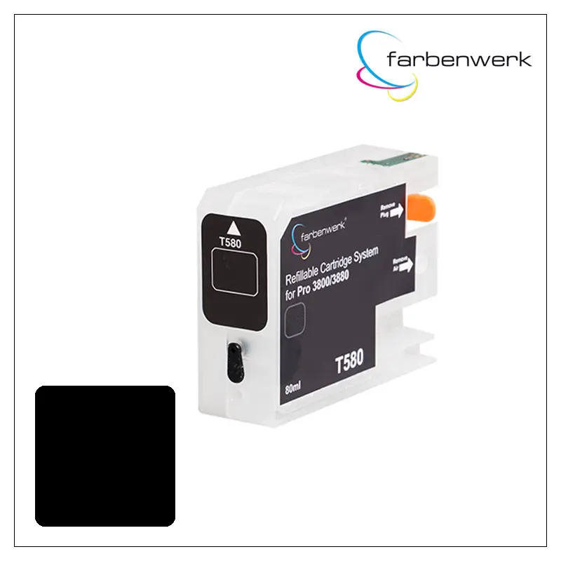 Nachfüllpatrone mit Autoreset Chip Pro 3880 T5808 Matte-Black